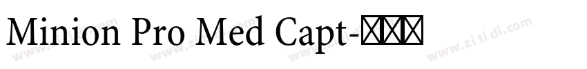 Minion Pro Med Capt字体转换